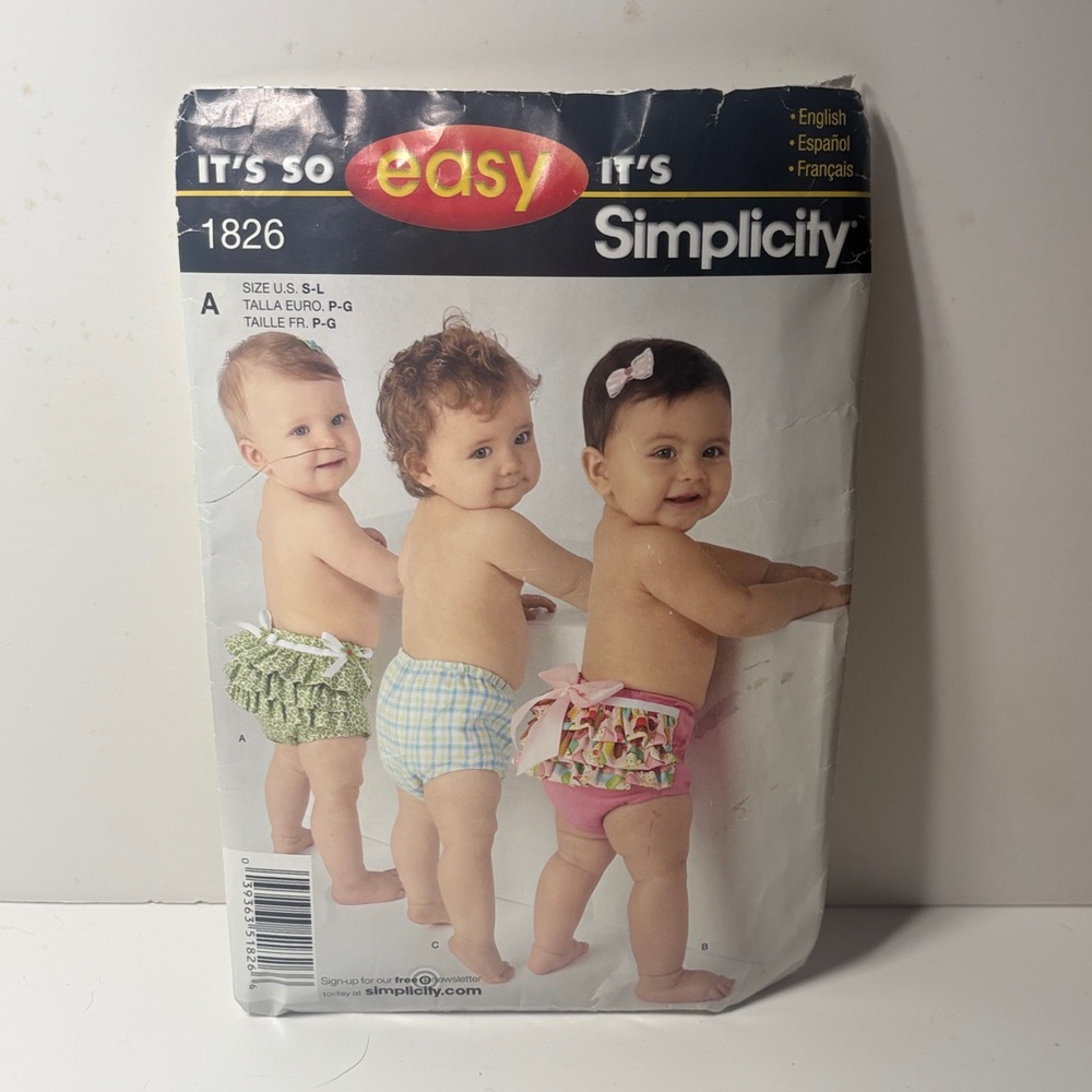 Simplicity Diaper Covers Patterns 1826